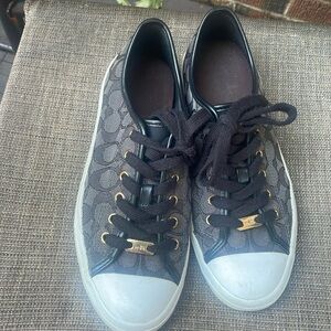 Coach Black Logo Skate Sneakers